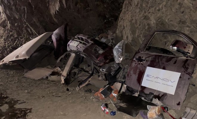  Carabineros encuentra “desarmaduría” de autos en mina abandonada en Antofagasta