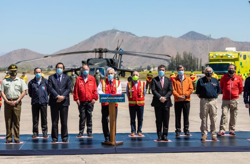  Presidente Piñera lanza Plan Nacional para prevenir y combatir incendios forestales 2020-2021: “Nos hemos preparado a conciencia y con responsabilidad”