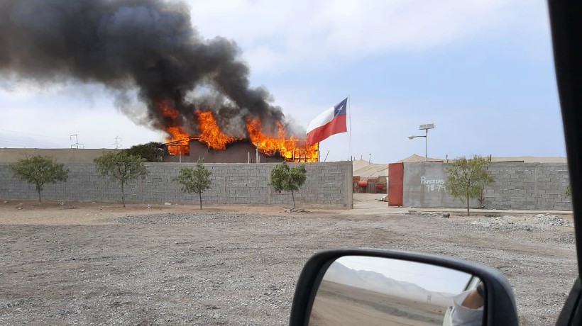  Parcela hidropónica de Antofagasta se incendió y dejó al cuidador del lugar sin vivienda