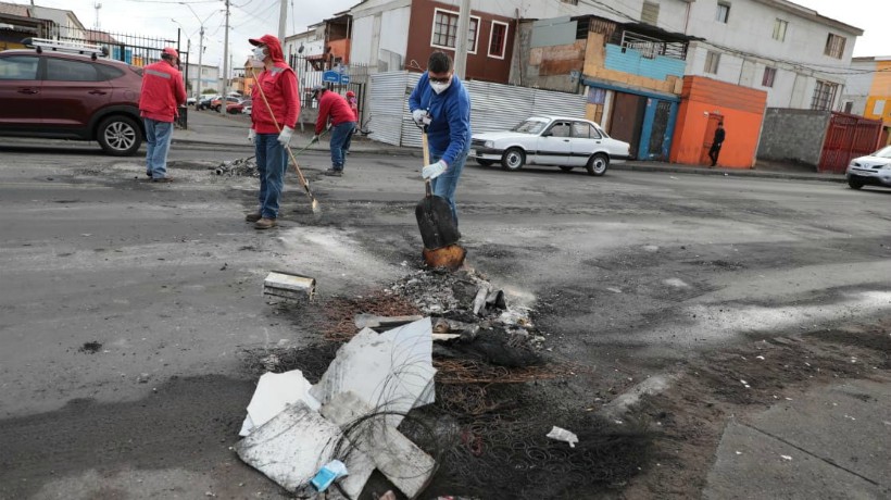  Conmemoración del estallido social en Antofagasta terminó el día de ayer con 40 detenidos y 5 funcionarios lesionados