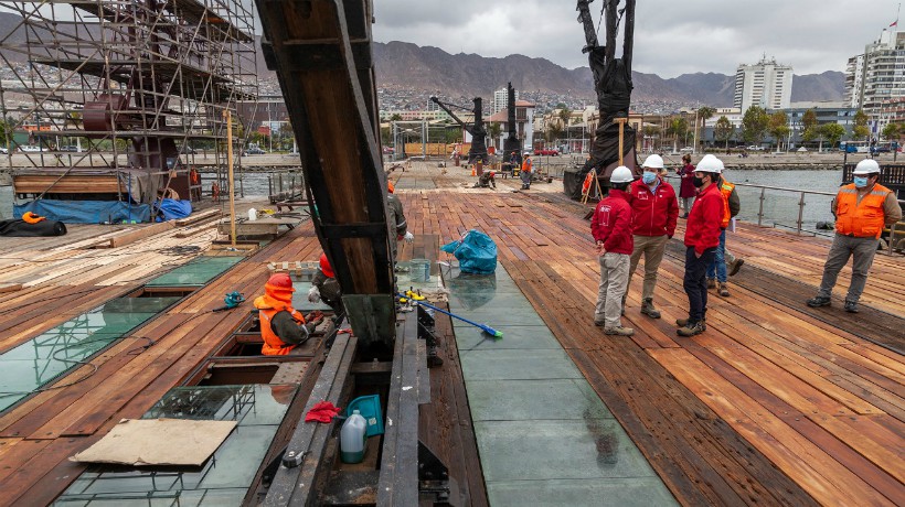  Diciembre será el mes de culminación de las obras de conservación en el muelle histórico Melbourne Clark de Antofagasta