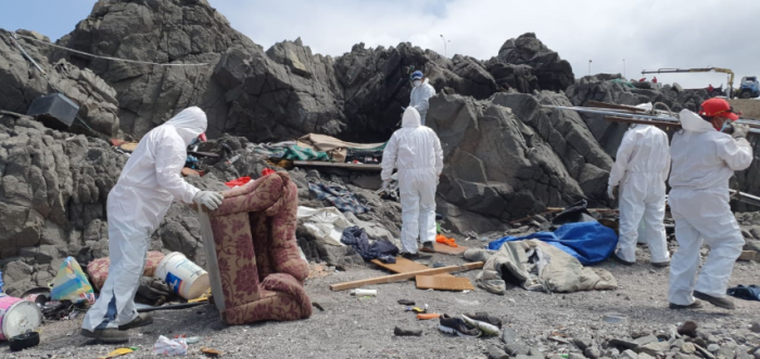  Retiran 50 mil kilos de basura del borde costero de Antofagasta