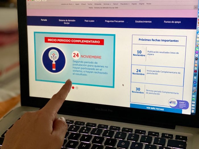  Se extiende el plazo complementario de postulación al Sistema de Admisión Escolar
