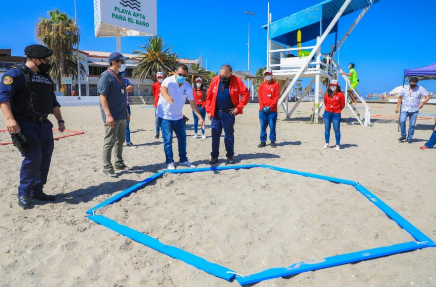  Municipalidad de Antofagasta instaló “separadores” en el Balneario