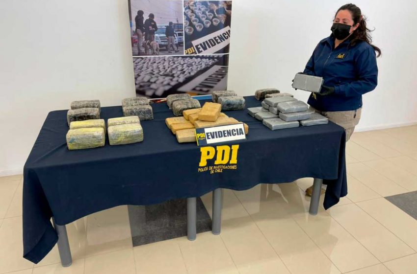  Operación “Cristal” permitió incautar más de 37 kilos de droga en Calama