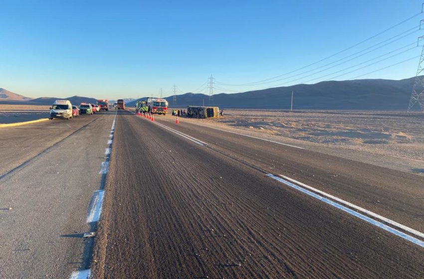  Accidente de transito dejo a 10 personas lesionadas en Antofagasta