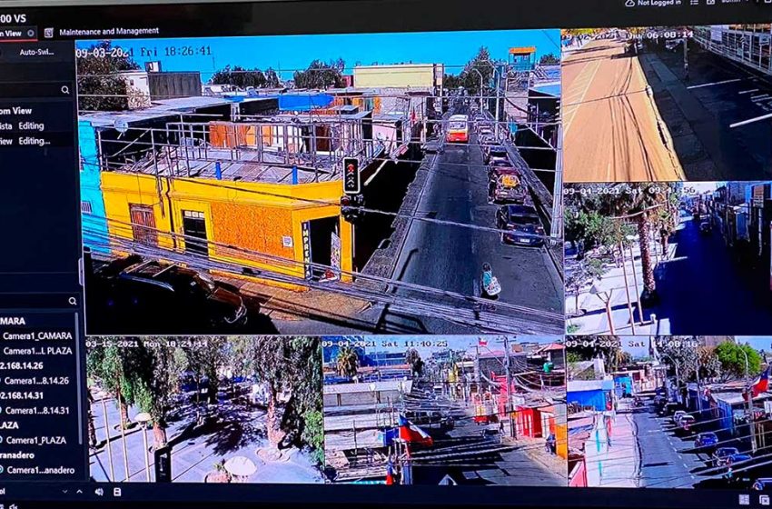  Municipio de Calama lleva un 90% de avance en instalación de cámaras de televigilancia para combatir la delincuencia