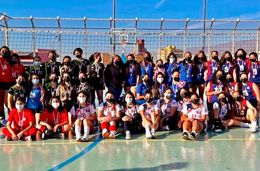  Las mejores exponentes del vóleibol juvenil fueron parte de una nueva fecha de los Juegos Deportivos Escolares