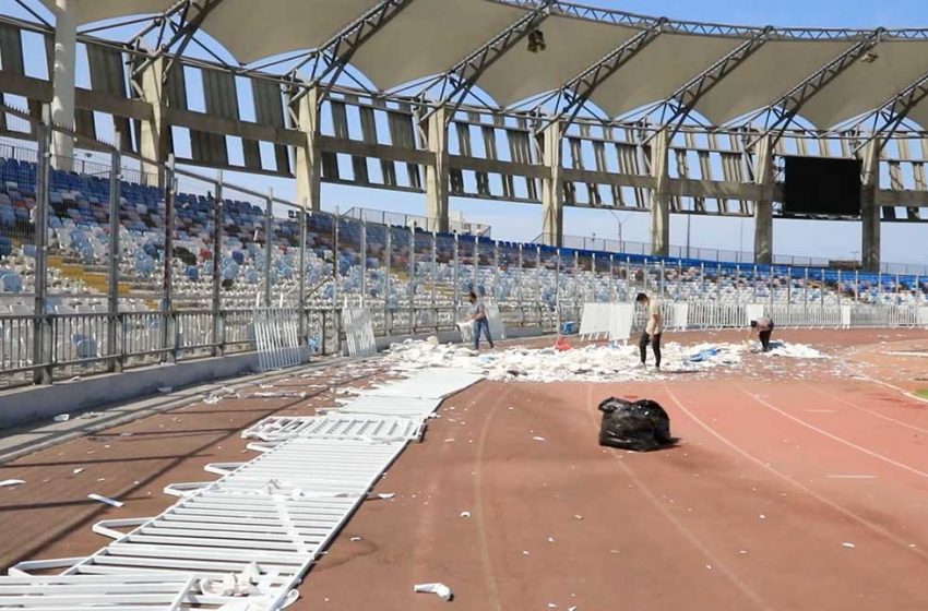  Lamentable: Balance de daños en Estadio Regional de Antofagasta dejo 1.400 butacas destrozadas