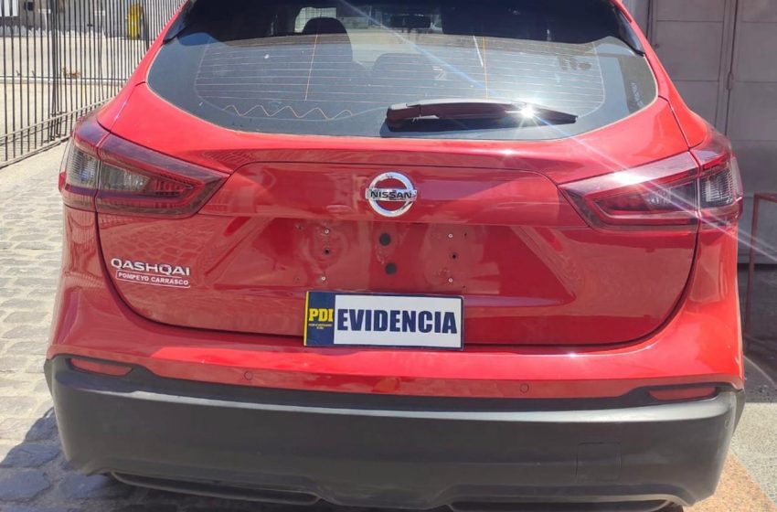  PDI Antofagasta recupera vehículo robado y con patentes falsas en Playa Paraíso
