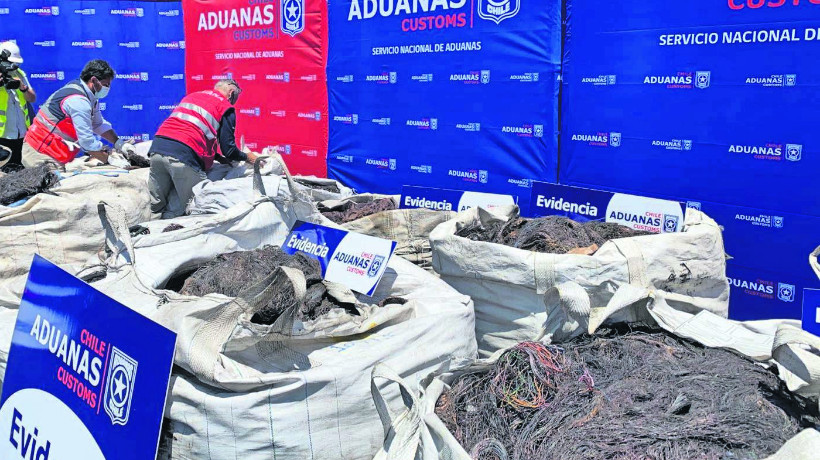  Evitan la exportación de más de 12 toneladas de cables de cobre robados desde Antofagasta