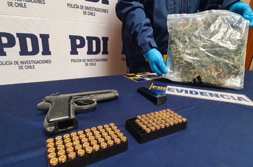  Antofagasta: detienen a sujeto que se apropió de un vehículo y mantenía en su poder droga y un arma