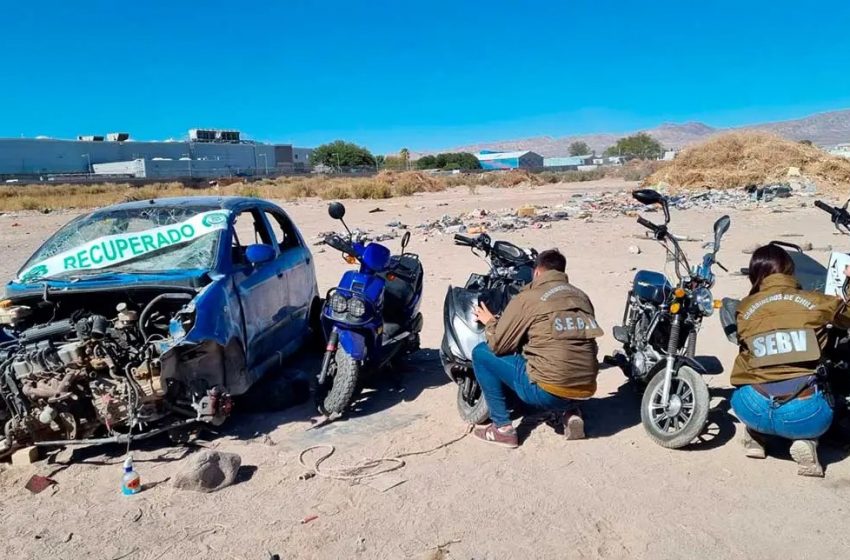  Carabineros descubre una desarmaduría ilegal en Calama