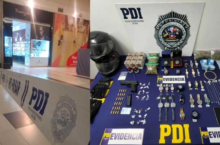  PDI detiene a presunto autor de asalto a mano armada a joyería ubicada en Mall Plaza de Calama