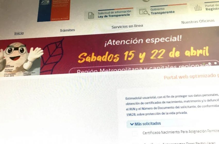  Registro Civil de Antofagasta atenderá los sábados de abril y junio a quienes previamente agenden hora vía online