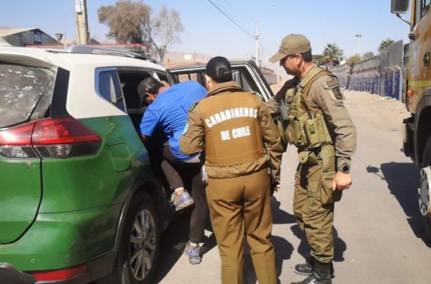  Detienen a dos choferes de camiones de alto tonelaje en el sector La Chimba de Antofagasta