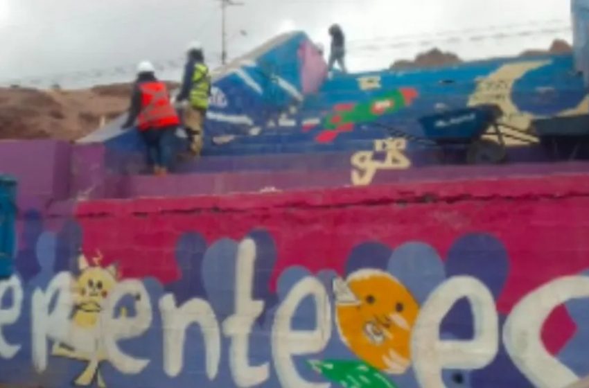  Sanitaria demolerá parte del mural sobre el autismo en Antofagasta por trabajos de reparación