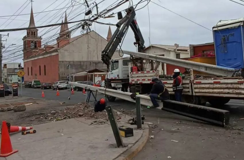  Choques a postes en la Región de Antofagasta generaron cortes de energía para más de 260 mil familias en 2023