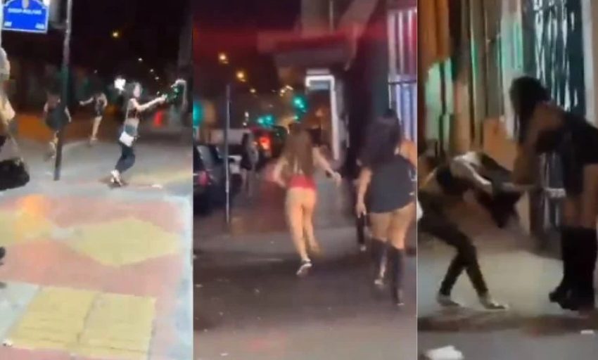  Antofagasta: Violenta pelea en calle Condell involucra a mujeres, algunas vinculadas al comercio sexual