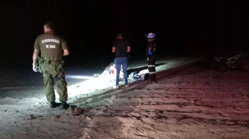  Hombre pierde la vida tras volcar en cuatrimoto en Playa Punta Itata