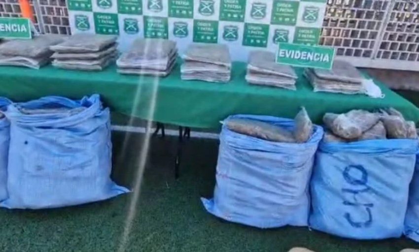  Carabineros de Antofagasta lideran a nivel nacional con incautación récord de drogas: 3.5 toneladas aseguradas este año