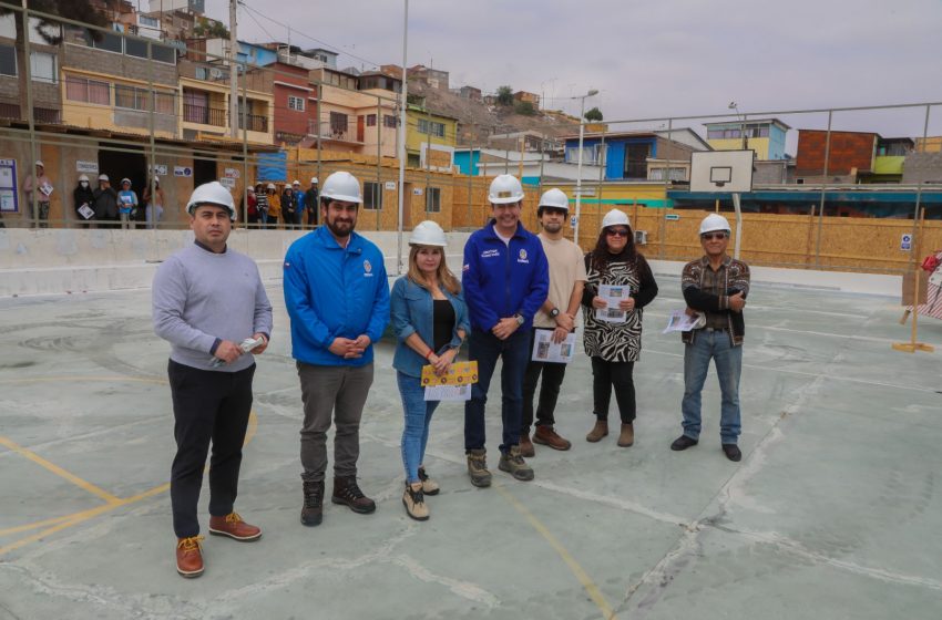  Municipio inicia obras de mejoramiento en multicancha de Población Mata