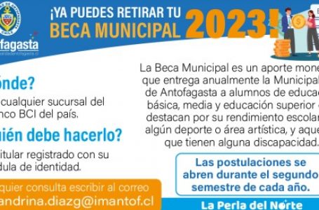 BECA MUNICIPAL 2023: CONOCE DÓNDE RETIRARLA
