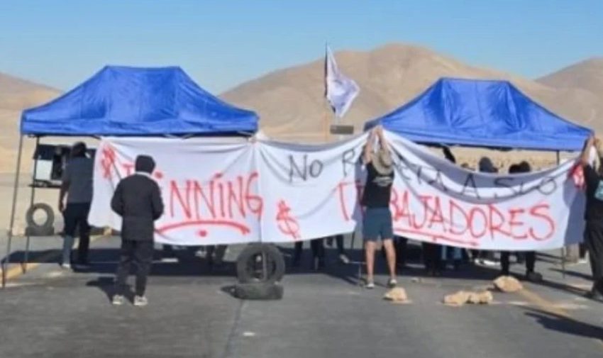  Trabajadores de Finning inician huelga legal y paralizan faenas en el norte del país