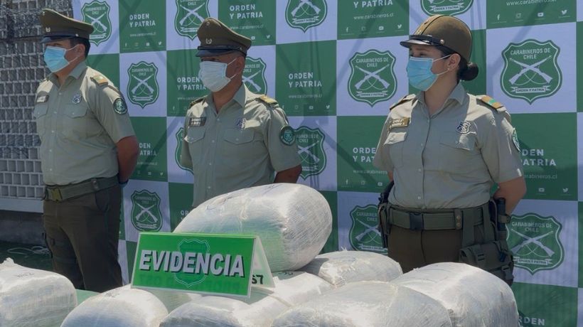  Incautan más de dos toneladas de marihuana y desarticulan dos bandas en la región de Antofagasta