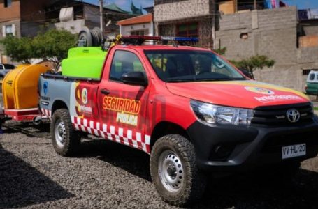 Antofagasta suma camioneta de respuesta rápida para enfrentar incendios en La Chimba