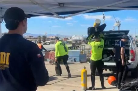 Refuerzan búsqueda de trabajador desaparecido en Mejillones con buzos especializados