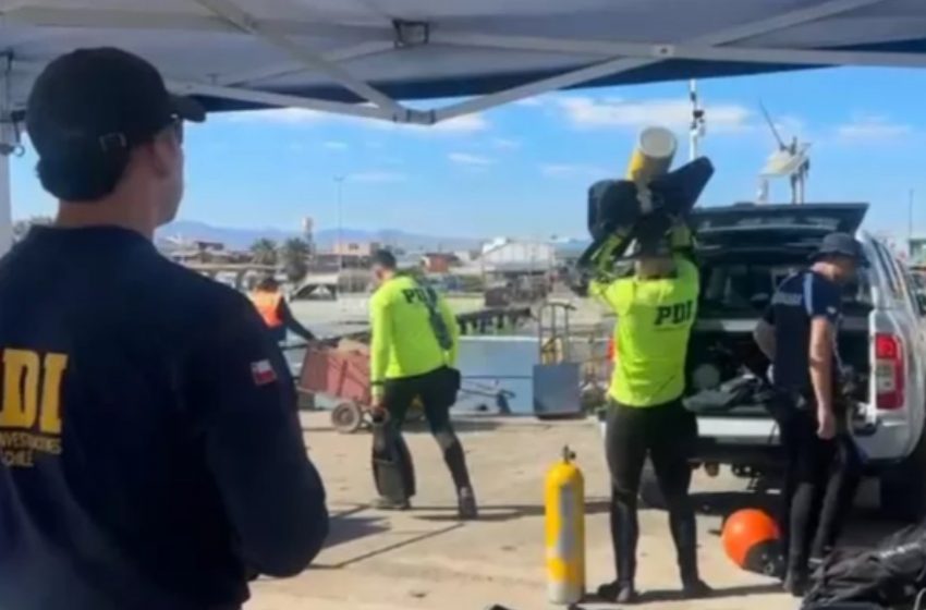  Refuerzan búsqueda de trabajador desaparecido en Mejillones con buzos especializados