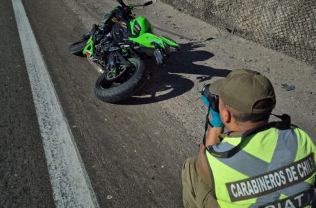 Motociclista muere en accidente en Ruta 28 de Antofagasta: SIAT investiga causas