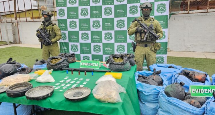  Antofagasta refuerza ofensiva antidrogas: incautaciones superan las 21 toneladas en 2026