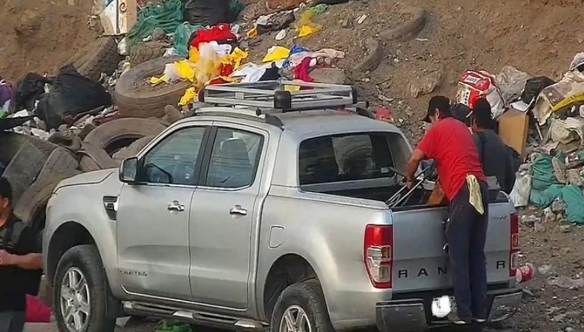  Cámaras captaron a hombre botando escombros en Antofagasta y recibió multa en menos de 24 horas