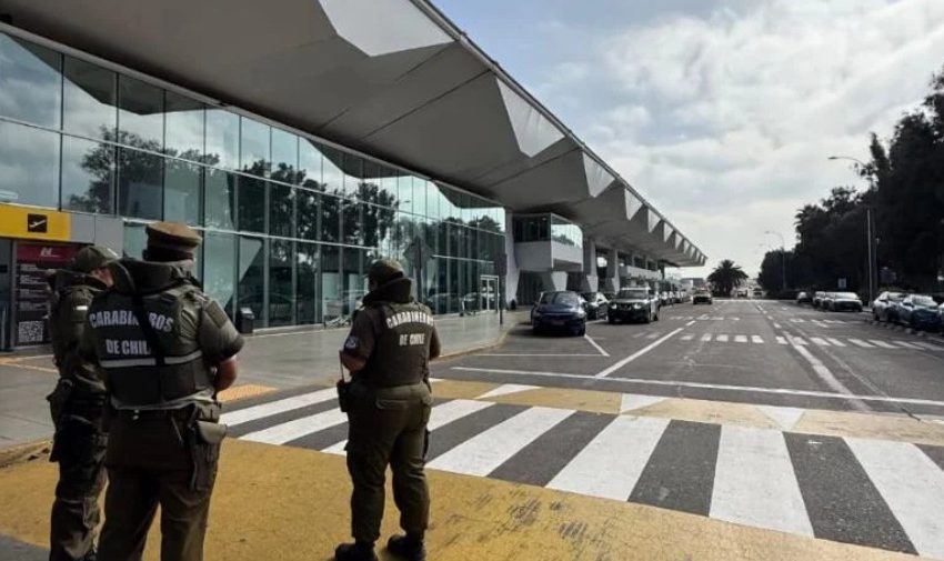  Operativo del GOPE por objeto sospechoso movilizó a Carabineros en aeropuerto de Antofagasta