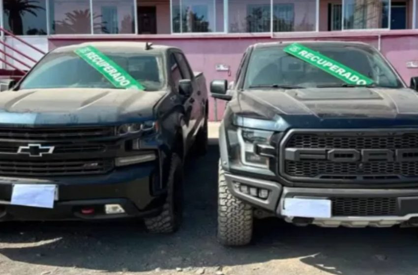  Hallan dos camionetas robadas ocultas en una mina abandonada de Antofagasta