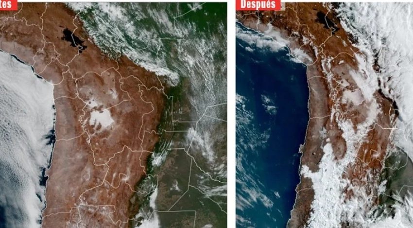  Inusual nevazón cubrió sectores del norte y dejó cumbres blancas cerca de la costa de Antofagasta