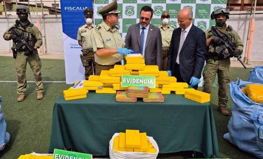  Dos operativos dejan casi 700 kilos de droga incautada en Antofagasta y Coquimbo