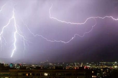 DMC mantiene avisos por tormentas eléctricas, granizos y fuertes rachas de viento en diez regiones