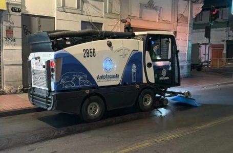 Siete barredoras operarán en Antofagasta para reforzar el aseo de calles y sectores altos