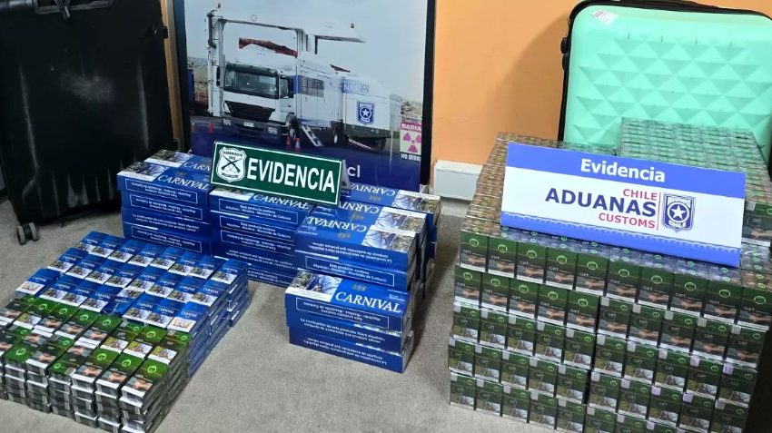  Aduanas detecta cigarrillos, zapatos y una lavadora ocultos en operativos de Antofagasta