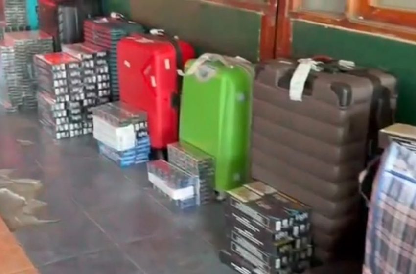  Detienen a 14 personas con más de 5 mil cajetillas de contrabando en Aeropuerto El Loa